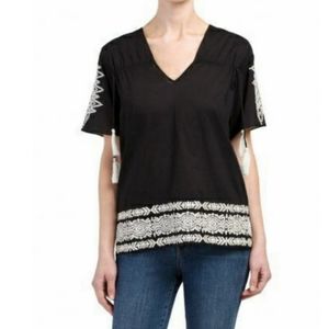 Anthropologie Pepin Boho Tassel Blouse